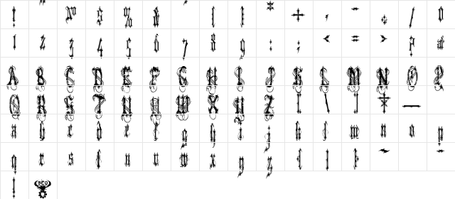 VladTepes II (Vlads Dad) Regular  glyph index