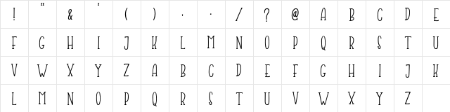 Jumping Frog Demo Regular  glyph index