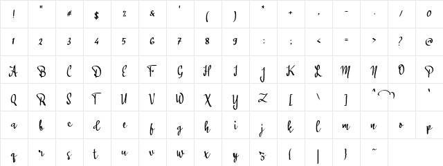 a Awanipun Regular  glyph index