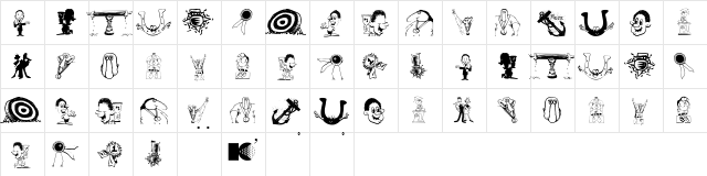 Winners Regular  glyph index