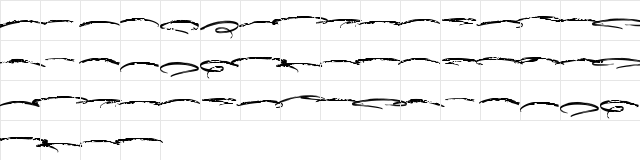Dexotick Underlines Regular  glyph index