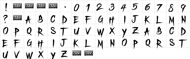 Freedoomed Demo Regular  glyph index