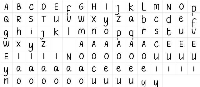Stepped Demo Regular  glyph index