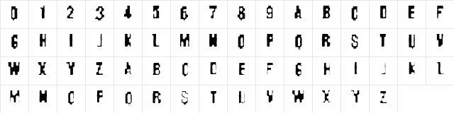 Kisskorv Regular  glyph index