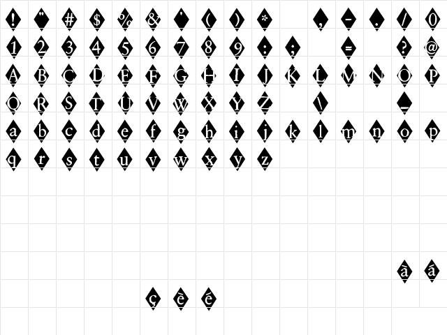 2Peas Harlequin 2Peas Harlequin  glyph index