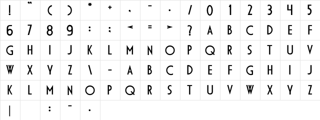 DS DiplomaC Regular  glyph index
