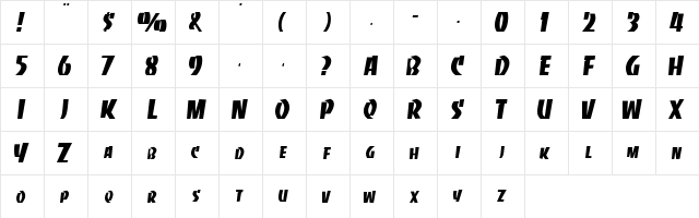 Emir Normal  glyph index
