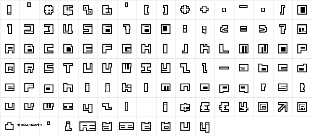 Limbex openVaria  glyph index
