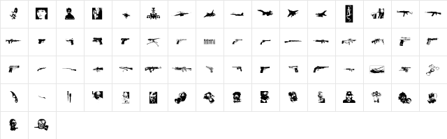 Gunlab Regular  glyph index