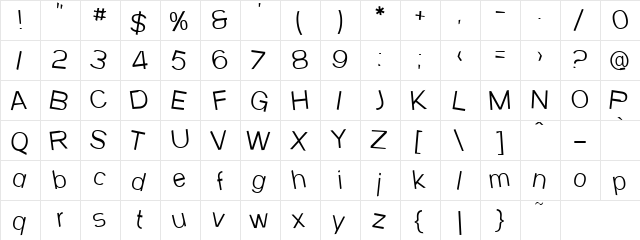 Veenu Lt Regular  glyph index