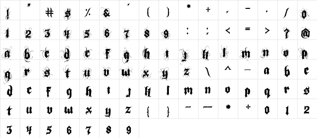 Indoctrine Indoctrine  glyph index