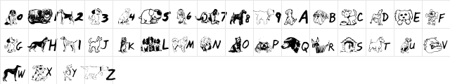 Doggie Style Regular  glyph index