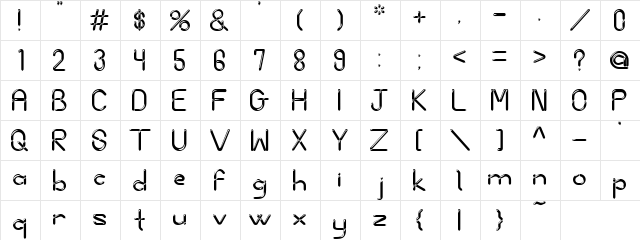 AC2-Balloons1 Regular  glyph index