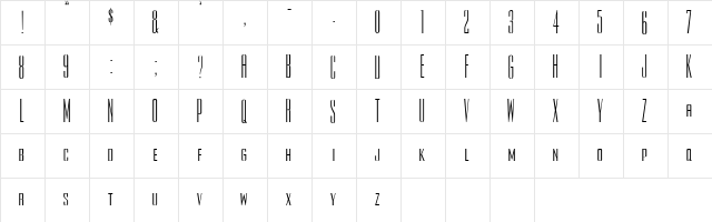 49 Regular  glyph index