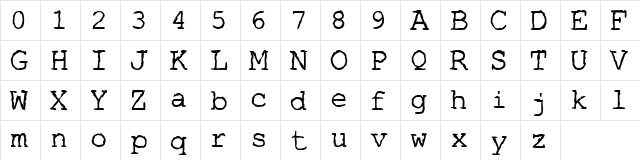 Screenwriter's Nightmare Bold  glyph index