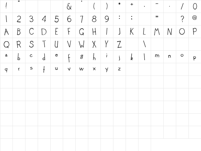 2Peas Wavy Gravy Regular  glyph index