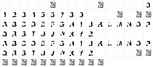 Zone23_ayahuasca Normal  glyph index
