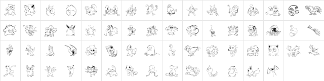 New Regular  glyph index