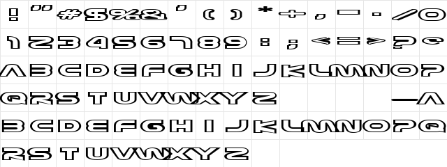 Joy Circuit Medium  glyph index