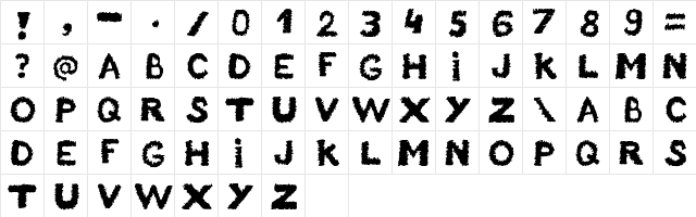 Unstable Regular  glyph index