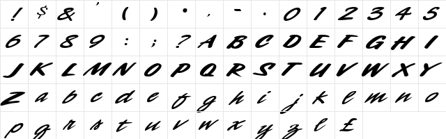 1 Santa Fe DNA Regular  glyph index