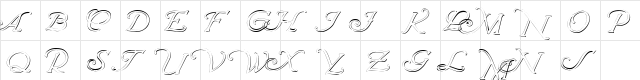 WrennInitialsEmbossed Regular  glyph index