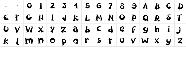 Spooky Pumpkin regular Regular  glyph index