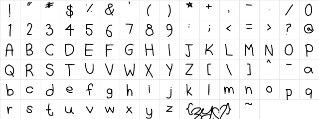 Gameful Regular  glyph index