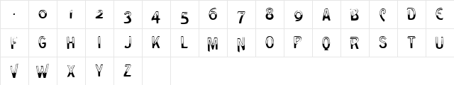 GreenCaps Caps:001.001 Caps:001.001  glyph index