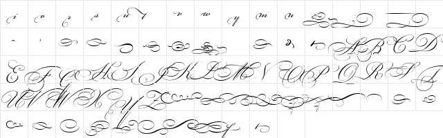 BickhamScriptOrniments2 Regular  glyph index