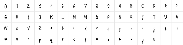 Fighter Regular  glyph index