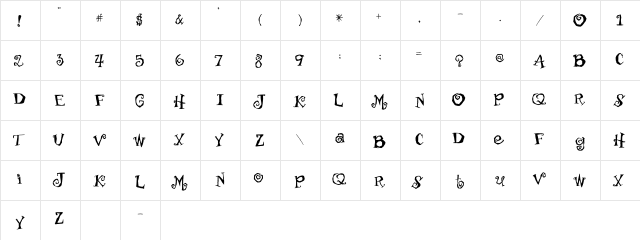 2Peas Haunted House 2Peas Haunted House  glyph index