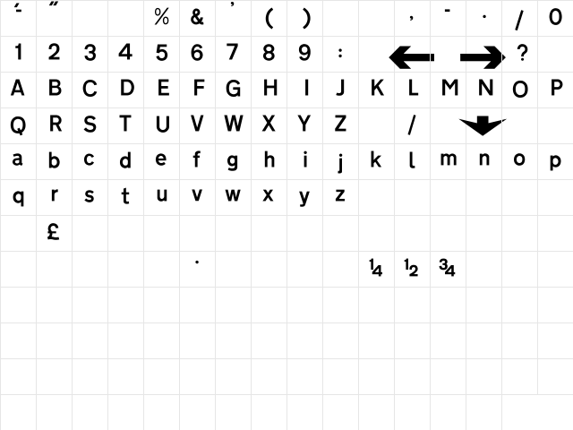 Transport Medium  glyph index