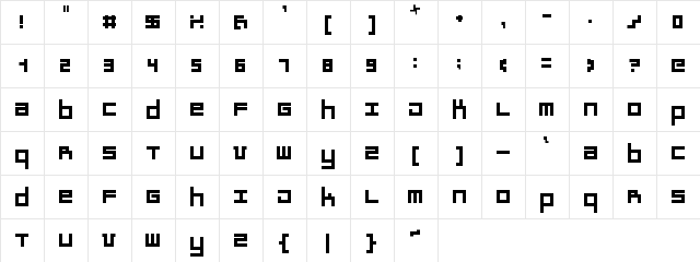 Nerka Regular  glyph index