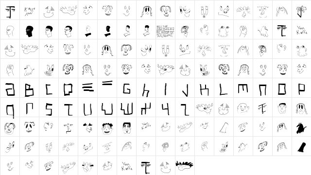 KarlasMiszellen Regular  glyph index