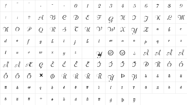 InviteEngraved Normal  glyph index