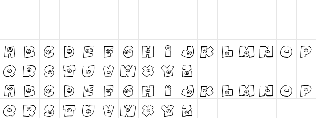 Chirchyoy Regular  glyph index