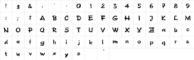 PoloSemi Normal  glyph index