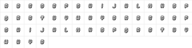 White Italic  glyph index