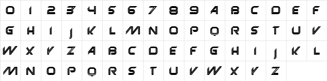 Anniversary Neon  glyph index