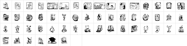 SciencesBats Regular  glyph index