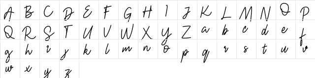 FRESH  BERRIES Script FREE Regular  glyph index