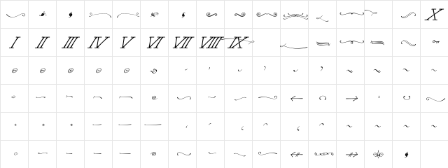 Machia Xtra Two Regular  glyph index