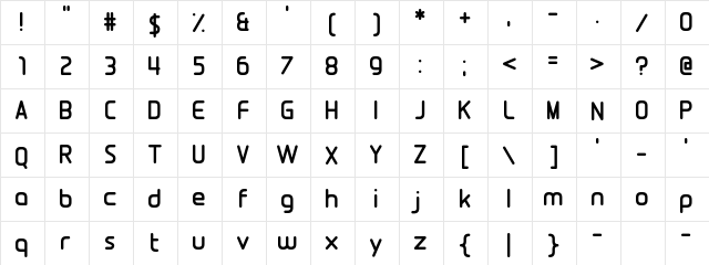 Fool's Errand Regular  glyph index