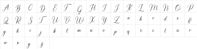 Balestya normal Regular  glyph index