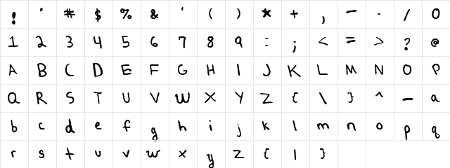 Matt9 9  glyph index