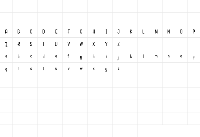 Marko Demo Regular  glyph index