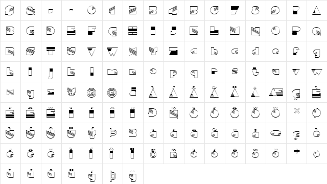 FZ UNIQUE 11 HOLLOW Normal  glyph index