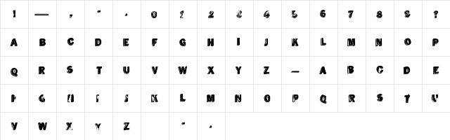 ves Regular  glyph index