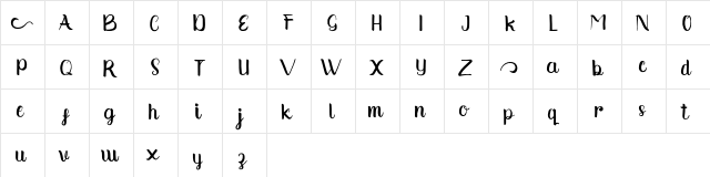 Syantic Regular  glyph index